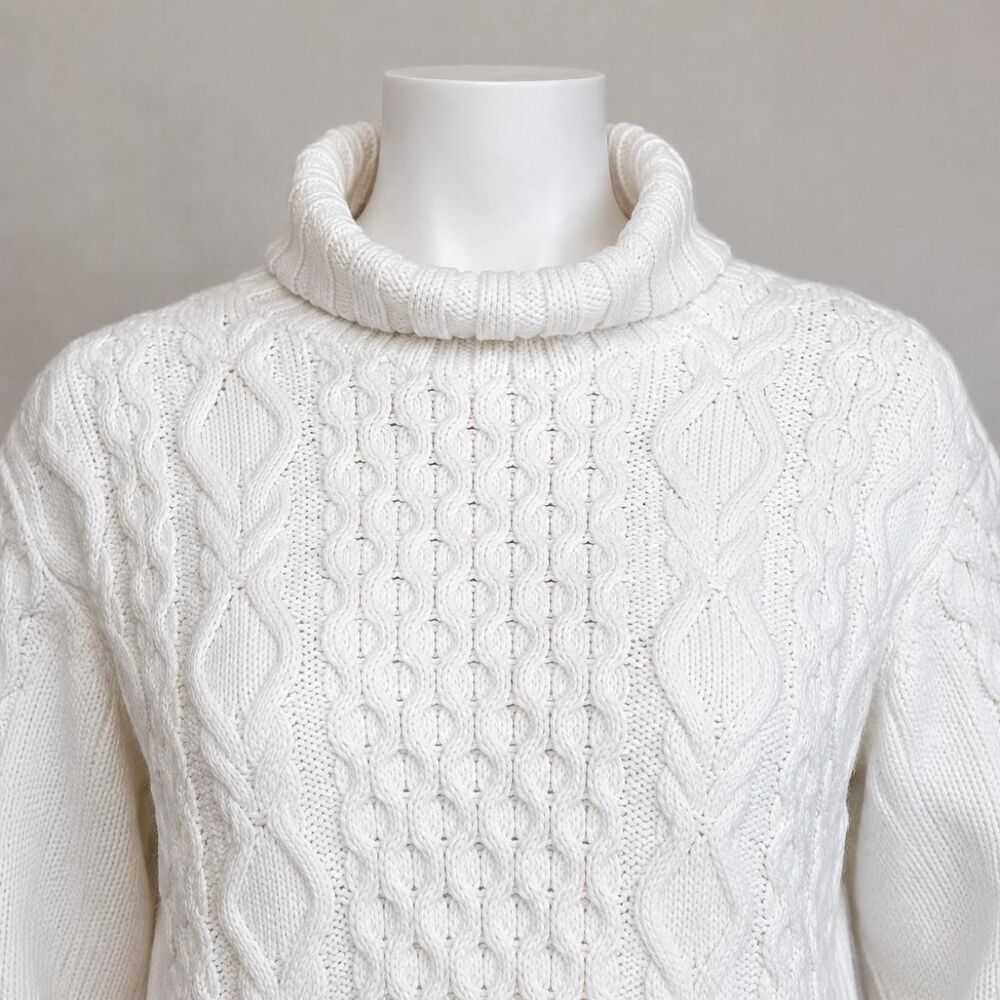 Tommy-hilfiger Women's White and Cream Jumper